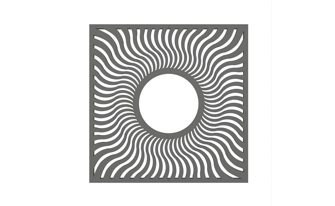Alcorque Solar Square gris resistente Alcorque UTC Solar Square gris resistente