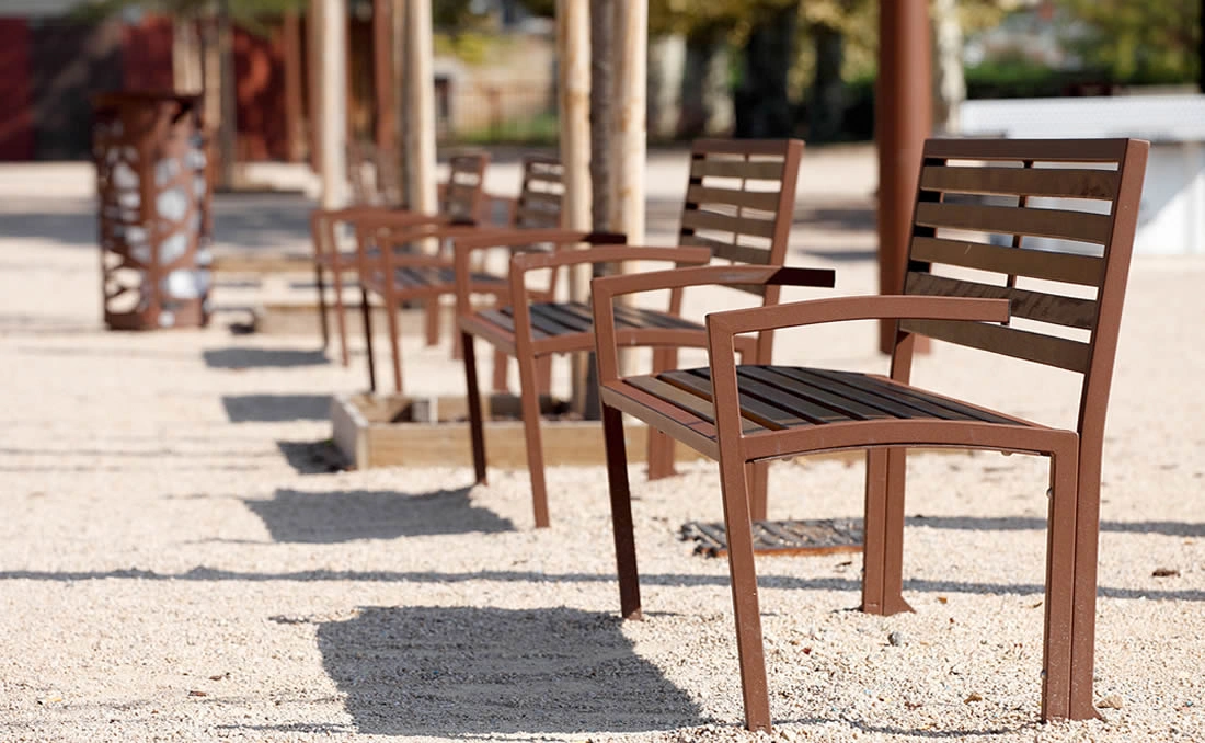 Banco urbano madera Camilla