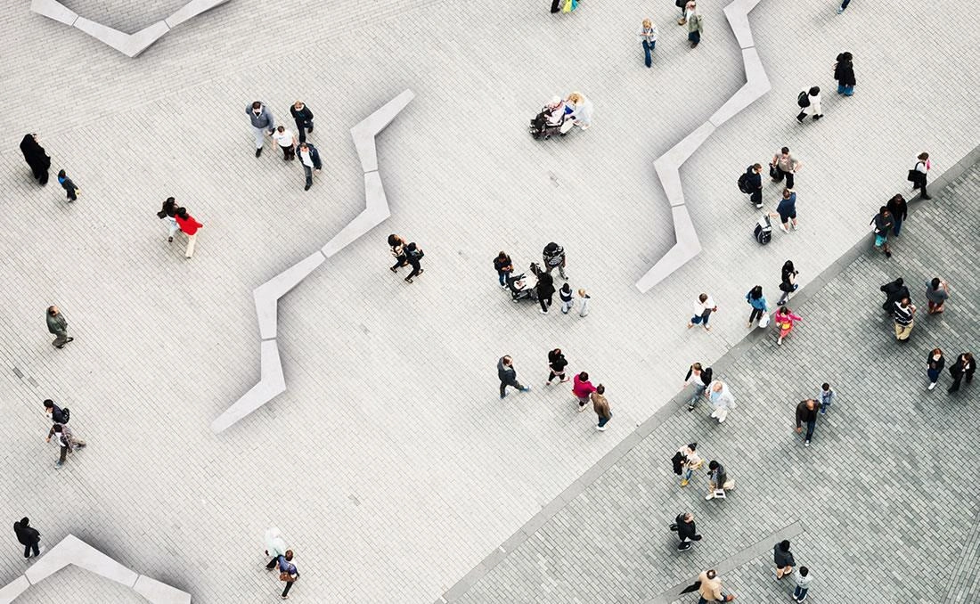 Bancos de hormigón urbanos modernos Arrow