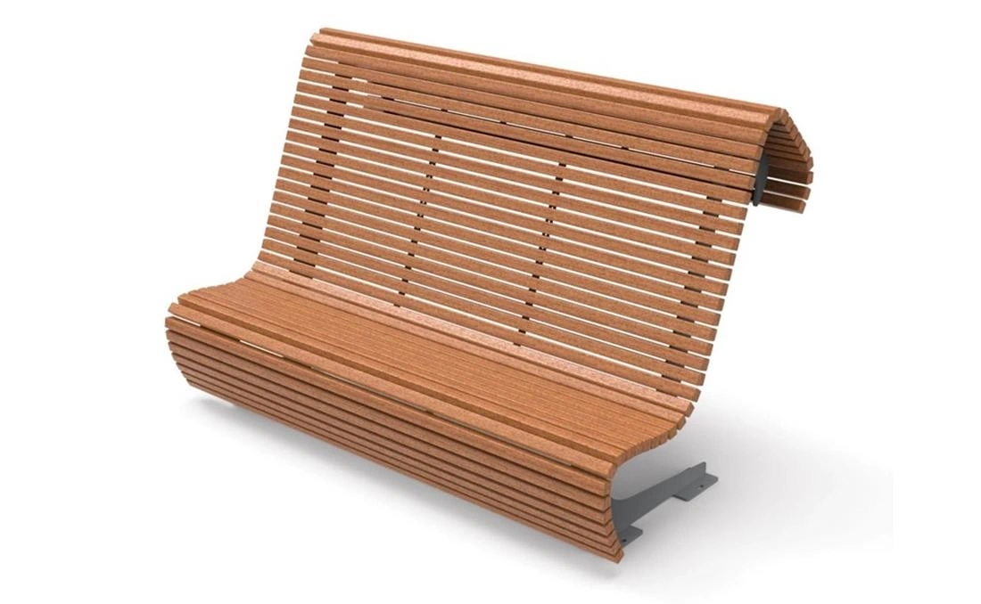 Banco urbano madera Chaise Longue Flow