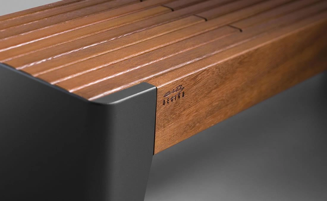 Banco urbano madera Fola