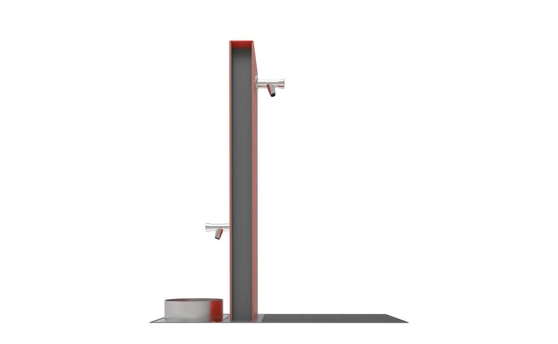 Fuente urbana moderna