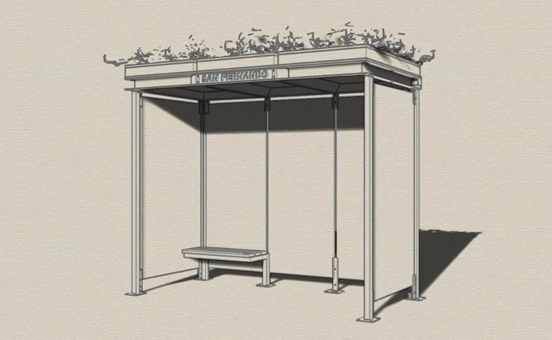 Marquesina de autobús de diseño Horec