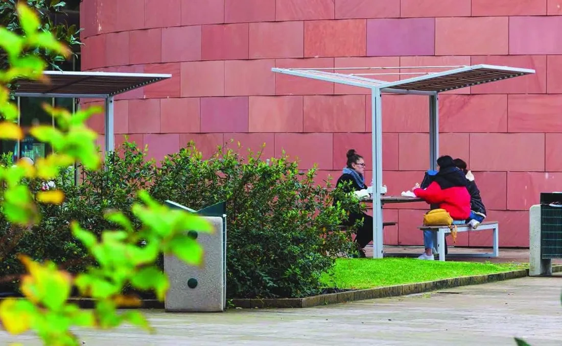 Mesa urbana madera Cison