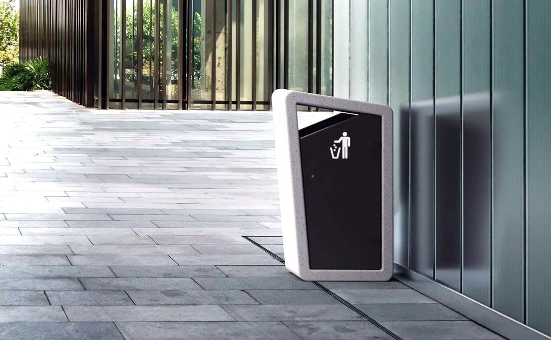Papelera urbana de hormigón Qu