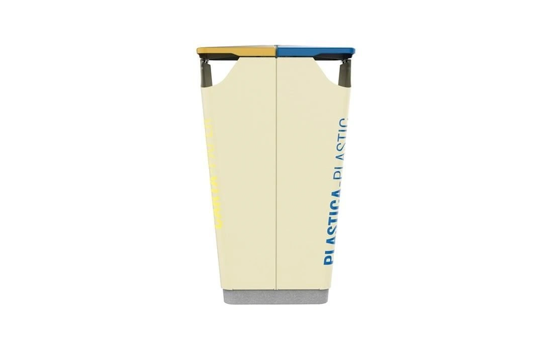 Papelera urbana de reciclaje de diseño Gecko