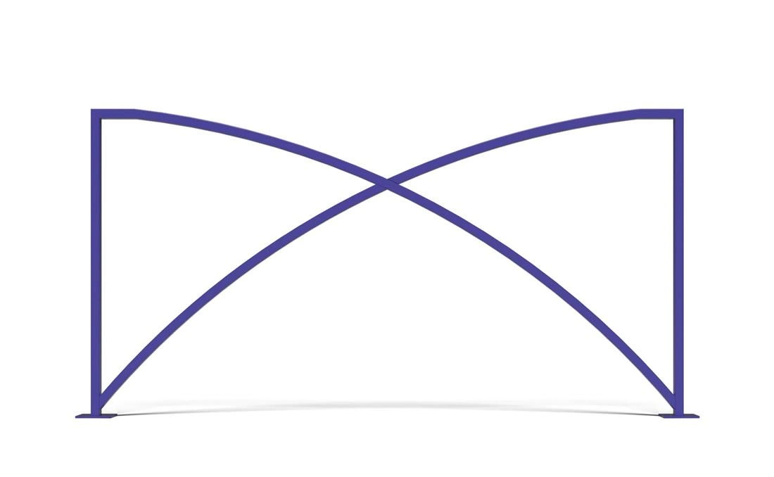 Valla urbana en acero Papillon