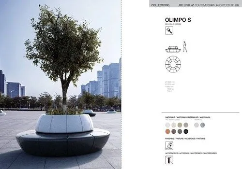 Catálogo de mobiliario urbano de alta gama Bellitalia.