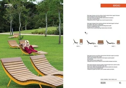 Catálogo de mobiliario urbano de alta gama City Design.