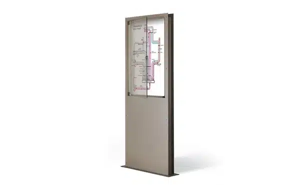 Mupis urbanos para publicidad en espacios públicos.